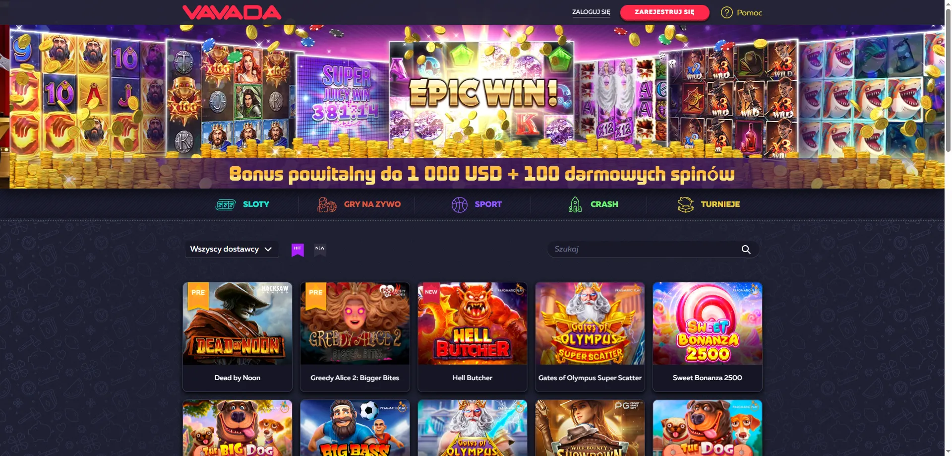 Vavada Casino – strona główna kasyna online dla graczy z Polski