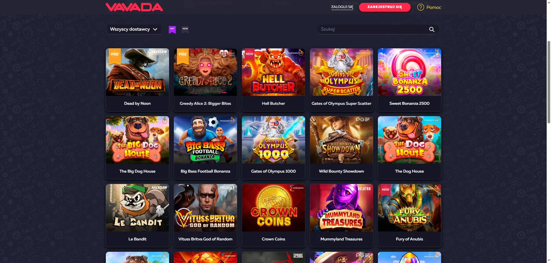 Vavada Casino RTP automatów – najlepsze sloty z wysokim zwrotem