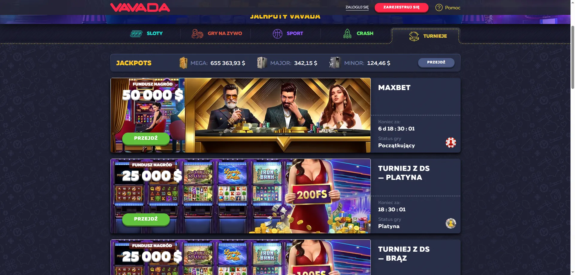 Vavada Casino bonus powitalny do 4300 PLN i darmowe spiny